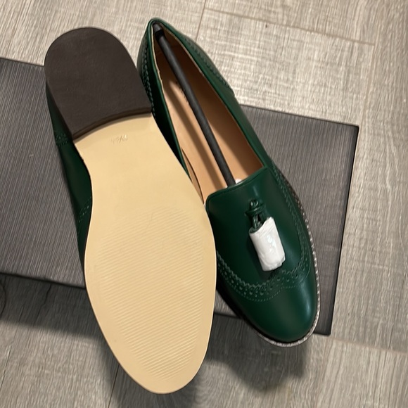 Green leather loafers - Size 6.5 - Talbots - NWT - Picture 4 of 6